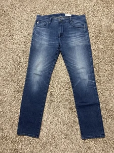 AG Adriano Goldschmied Modern Slim Aged Denim Jeans Hose Blau - 36x33 - Bild 1 von 7