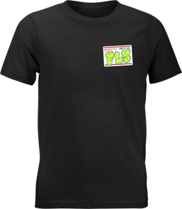 Camiseta Fly Racing Youth Graffiti Negra YM - Cómoda Mezcla Algodón-Poliéster - Imagen 1 de 2