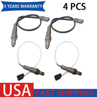 Sensor de oxígeno superior+inferior 4 piezas para Nissan 370Z 2014-19 Infiniti Q70 2015-20 3,7 L Foto 1 de 4