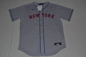 AUTHENTIC Men's New York Mets Francisco Lindor Nike GREY Jersey NEW All Sizes - Picture 1 of 3