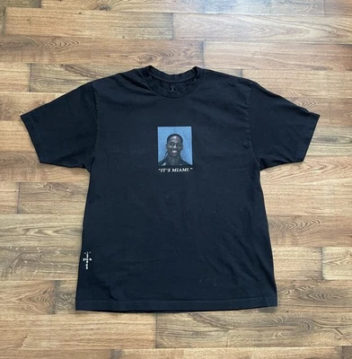 Travis Scott Free The Rage 2 It’s Miami Size XL Cactus Jack T Shirt Official - Image 1 of 4
