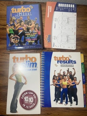 Turbo Jam 5 Workouts DVD Beachbody  2 Disc Set Abs Cardio + guide & tracker Foto 1 de 4