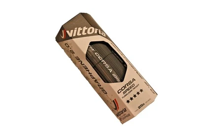 Vittoria Fahrrad Reifen Corsa Speed falt schwarz 25-622  700x25 TLR Rennrad - Bild 1 von 4