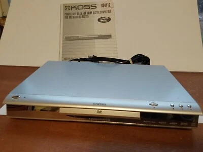 Koss DVD Player KS4112 MP3 CD Dolby Progressive Scan S-video No Remote - Image 1 of 4