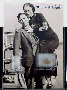 Bonnie & Clyde relic pieces soil & worn trousers mob gangsters Dexfield Park - Picture 1 of 3