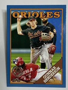 2023 Topps GUNNAR HENDERSON Blue 1988 35th Anniversary Rookie RC #2T88-36 - Picture 1 of 2