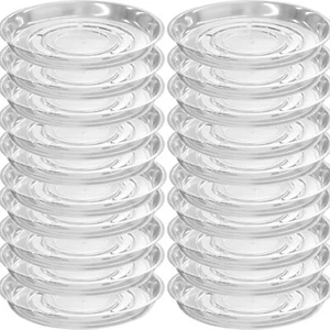 Clear Plastic Plant Saucers 18 inch - Versatile Trays for Indoor Planters - Picture 1 of 8