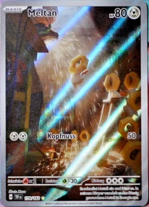 Meltan 179/162 Fuerzas Temporales Pokémon JCC Ilustración Rara Holo Tarjeta FreshPull - Imagen 1 de 1