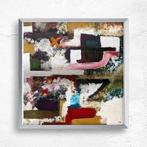 Cuadro pintado en acrílico a mano sin enmarcar Abstracto 60x60cm Autor T3K - Bild 1 von 2