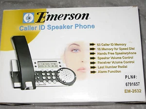 Emerson Caller ID Speaker Phone Redial Speed Dial Call Waiting LCD Display NEW! - Picture 1 of 1