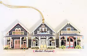 J.P. Martha's Vineyard Metal Homes Town Decorative Ornament 4" - Picture 1 of 3
