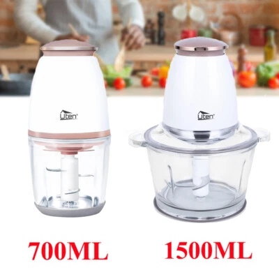 Zerkleinerer Elektrisch Gemüseschneider Zwiebelschneider 0.7~1.5L mit 4-Klingen - Bild 1 von 4