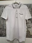 Versace Collection White Zip Collar Polo Shirt Large