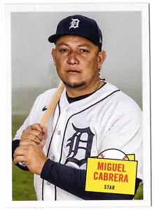 2023 Topps Archives #57HS-11 Miguel Cabrera 1957 Topps Hit Stars Detroit Tigers - Picture 1 of 2
