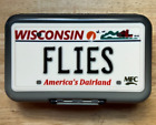 NEUF Poly Fly Box Wisconsin plaque d'immatriculation contient 268 mouches Montana Fly Company