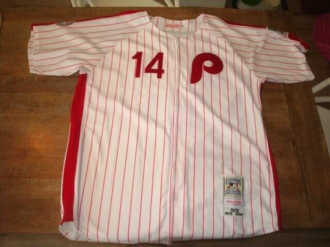 Pete Rose 1976 Phillies MLB Majestic Cooperstown Collection Jersey sz 56  "EXC" Cover