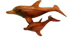 Deko Delphin, geschnitzt in 2 Größen