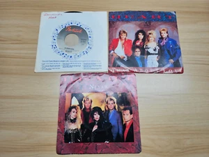 HEART 3 VINYL RECORD 45 LOT - BARRACUDA, NEVER, WHAT ABOUT LOVE - Foto 1 di 4