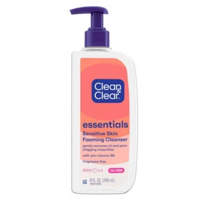 Clean & Clear Essentials Sensitive Skin Foaming Cleanser Step One 8 fl. oz - Picture 1 of 1