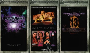 3 New WWE WWF Wrestling VHS Lot Wrestlemania 11 12 13 XI XII XIII - Picture 1 of 4