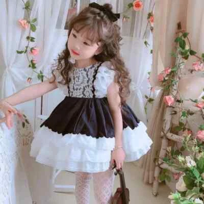 Summer Baby Spanish Lolita Ball Gown Girls Birthday Party Lace Princess Dress - Image 1 of 4
