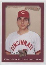 2002 Donruss Studio Classic Studio First Ballot /89 Johnny Bench #CS-10 HOF