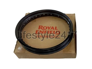 "FRONT WHEEL RIM ASSEMBLY BLACK" For Royal Enfield GT & Interceptor 650 - Picture 1 of 3
