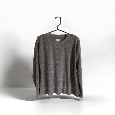 Lucky Brand Women Gray Black Pullover Sweater Medium Foto 1 de 4
