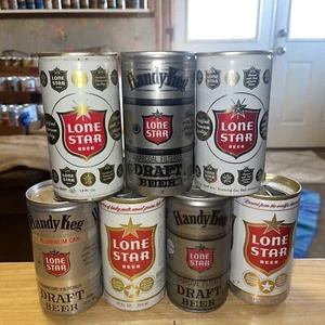 7 Different Lone Star Beer Cans - Picture 1 of 6