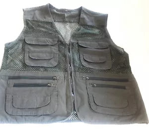 Men's Multi Pocket Fishing Vest Mesh Outdoor Photography - Picture 1 of 5