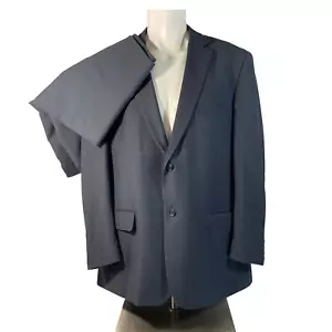 Wilke Rodriguez 2-teiliges Anzug-Set Herren 48L Marineblau 2 Knöpfe flache Vorderhose 42W - Bild 1 von 21