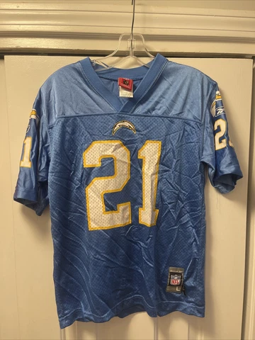 Reebok LA Chargers Powder Blue Tomlinson Jersey Youth Size Large 14-16 Cover