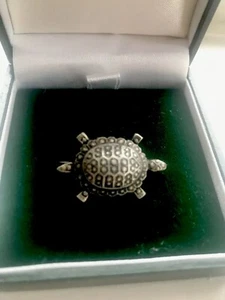 Vintage Turtle Tortoise Metal Ornate Pin - Picture 1 of 3
