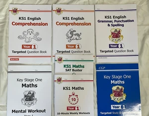 Year 1 Maths & English Complete Home Learning Bundle of 7 Workbooks Age 5-6 KS1 - Foto 1 di 10