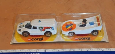1979 CORGI JUNIORS BATMAN; JOKER & PENGUIN - BUBBLE TWIN PACK, # 2532, NOS - Image 1 of 4