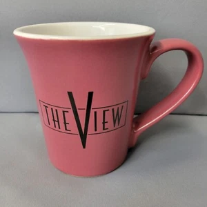 The View ABC Daytime TV Mug Pink 4.25" Tall Handle USA Coffee Cup Tea 12 floz - Picture 1 of 9