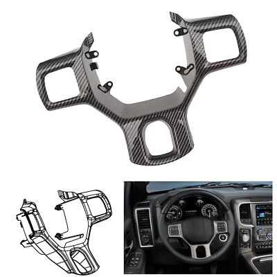 Bisel interruptor volante fibra carbono apto para Dodge Ram 1500-5500 2013-2019 Foto 1 de 4