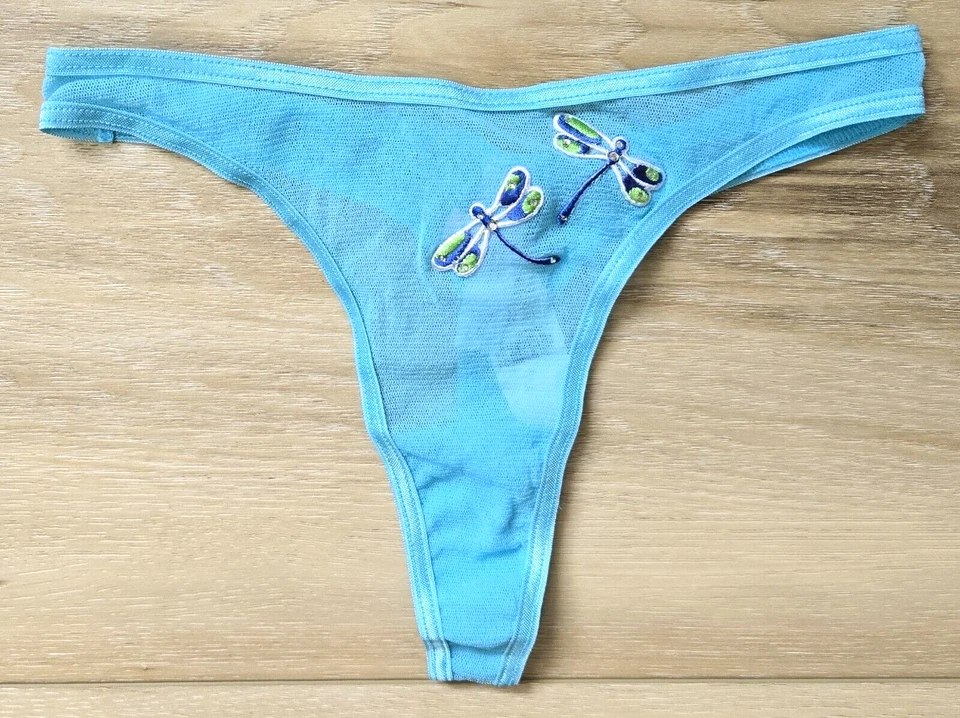 Nuevo con etiquetas Tanga Tanga Tanga Tanga Tanga Tanga Tanga S De Colección Y2K Victoria's Secret Aqua Transparente S Foto 1 de 3