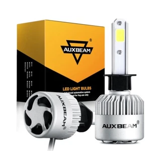 AUXBEAM S2 LED Headlight Bulb Kit H1 P145S High or Low Beam 72W 8000lm 6000K HID - Picture 1 of 12