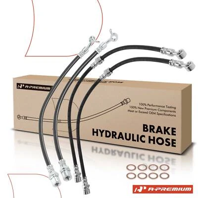 Manguera hidráulica de freno delantera y trasera 4 piezas para Suzuki Verona 2004 2005 2006 L6 2,5 L Foto 1 de 4