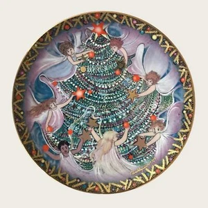Anna Perenna Christmas Angels 8” Porcelain Plate Magic Collection 1998 - Picture 1 of 10