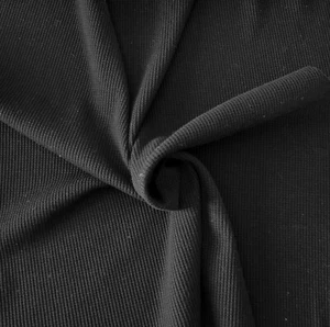 Tessuto Waffle Maglia Termica Nero da Giardino Misto Cotone Spandex 250GSM 6/24 - Foto 1 di 11