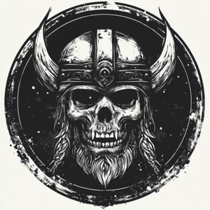 Autoaufkleber Sticker Wikinger Schädel Aufkleber Transparent - Bild 1 von 1