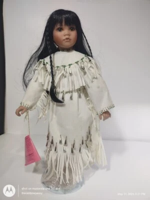 Paradise Galleries Native American Girl 15.5 “Loving Heart" by Linda Mason - Image 1 of 4
