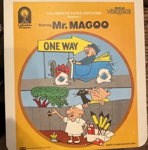 Mr. Magoo ONE WAY CED RCA VideoDisc Selectavision Cartoon Animation - Imagen 1 de 2