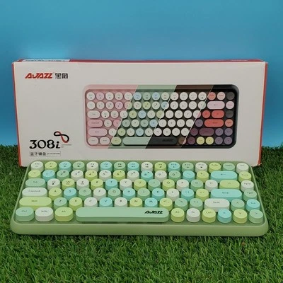AJAZZ x NACODEX 308i Wireless Keyboard, Bluetooth Computer Keyboard with 84 Keys - Image 1 of 4