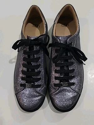 UGG Milo Glitter Shoes Sneakers Grey  Metallic Casual Womens Size 12 - Image 1 of 4