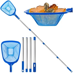 4BAOHUI 85 cm Pool Kescher, Poolkescher Feinmaschig mit Teleskopstange, Poolr... - Bild 1 von 9