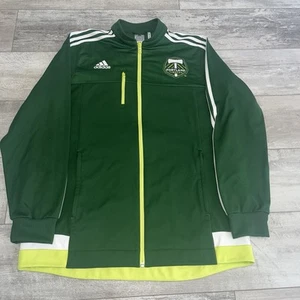 Portland Timbers Adidas Track Jacket Warm Up Jacket MLS Men's Large Green - Picture 1 of 11