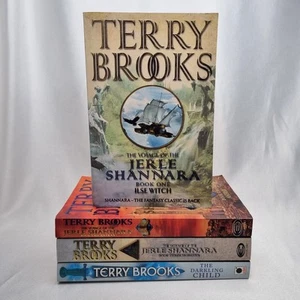 4 x Bulk Book Lot By Terry Brooks Paperbacks Fantasy Shannara Series Clean - Picture 1 of 15